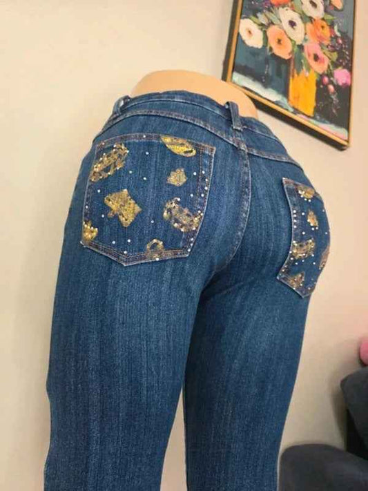 Crest Jeans Low Rise Bootcut Vintage Y2K Jeans UK Size 4/6
