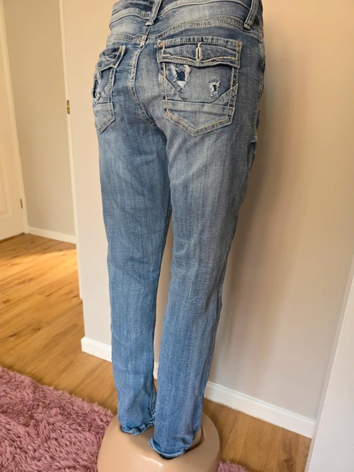 Vintage Y2K Daytrip Virgo Straight Jeans – Distressed – UK Size 14