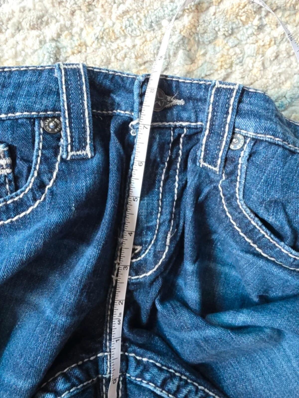 Big Star Low Rise Bootcut Vintage Y2K Jeans UK Size 8/10 Petite