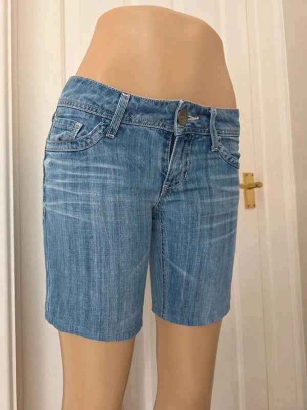 EDC by Esprit Low Rise Denim Shorts UK Size 6/8
