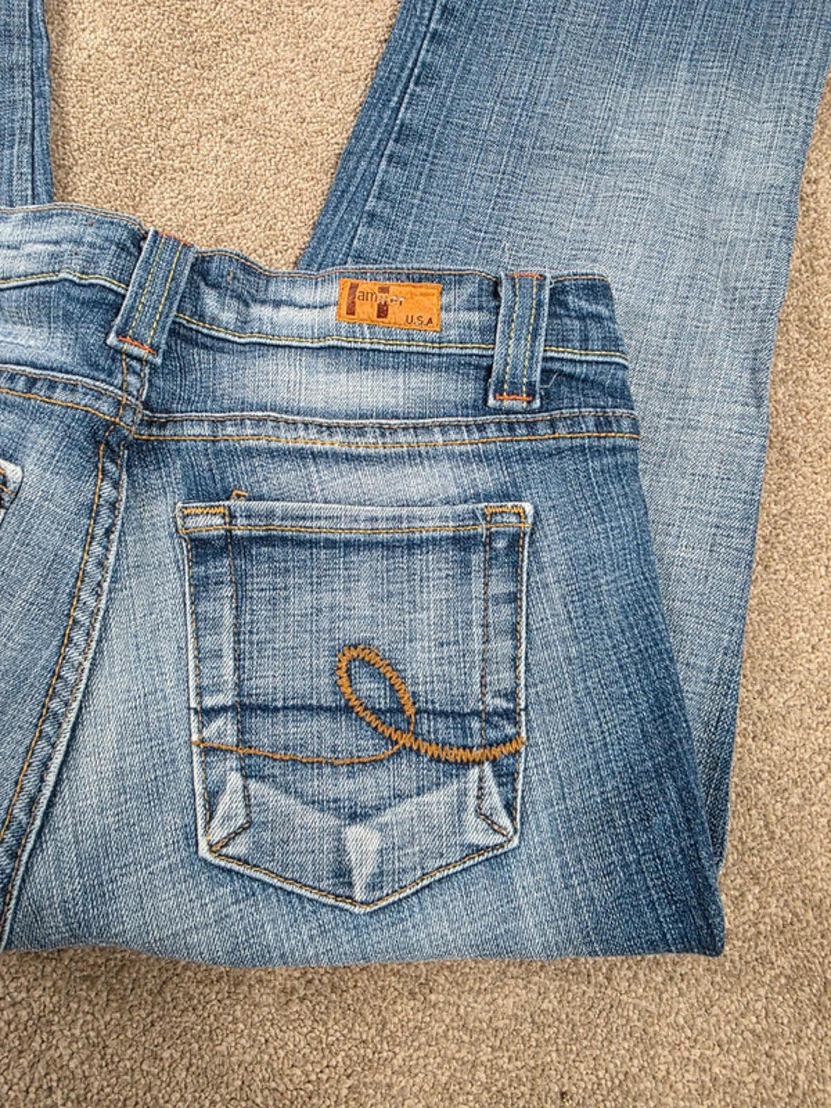 Vintage Y2K Hammer Mid Rise Bootcut Jeans UK Size 10