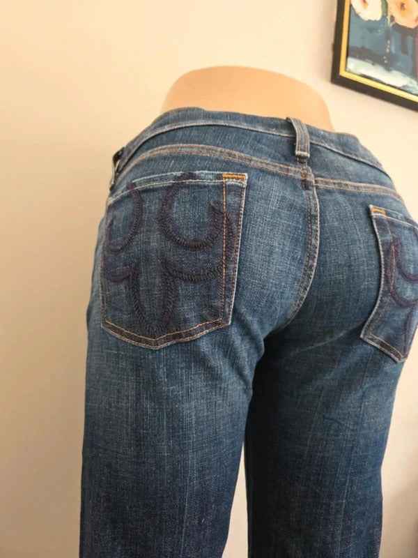 DPD Low Rise Bootcut Vintage Y2K Jeans UK Size 10 Tall