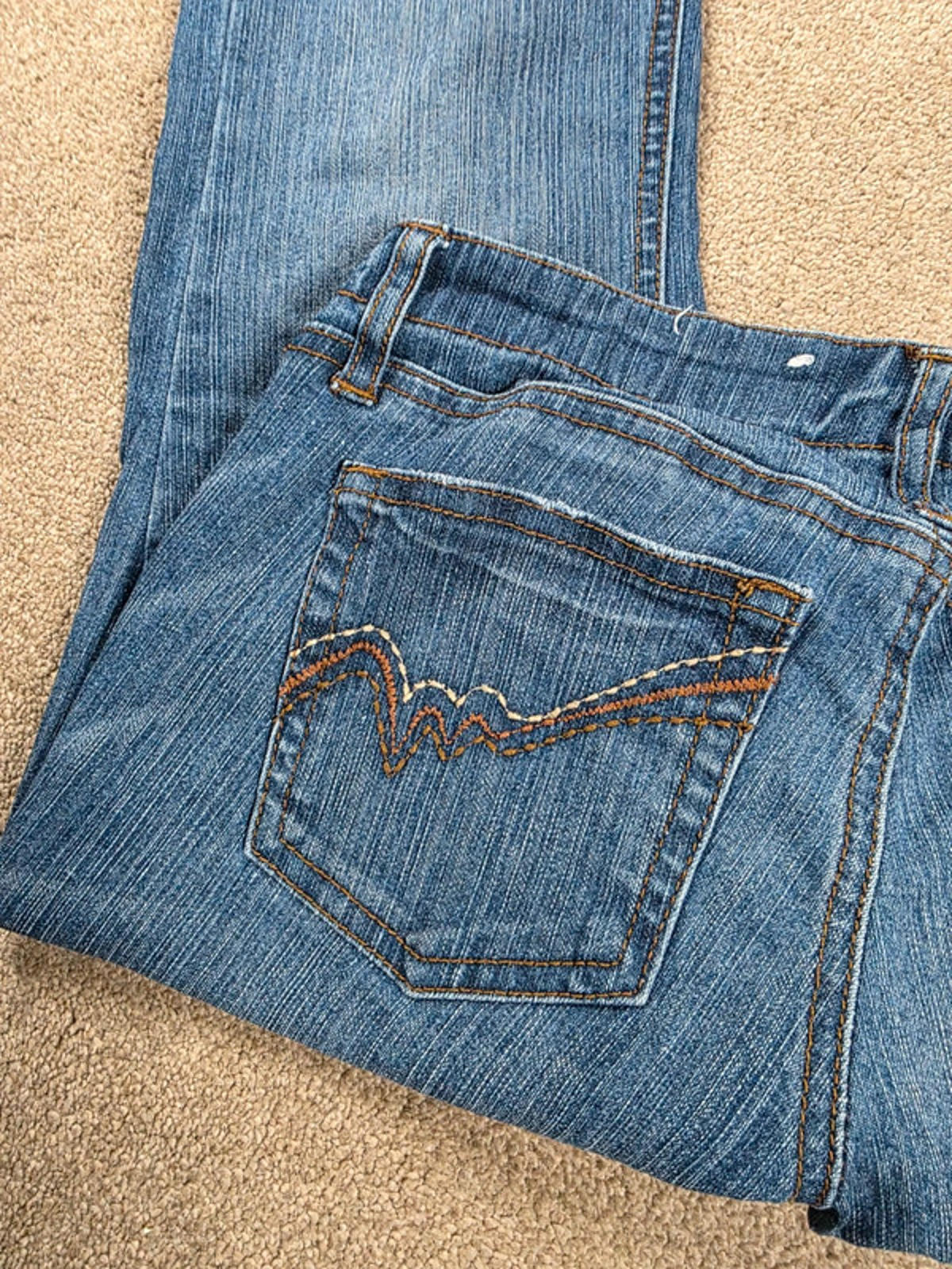 Vintage Y2K L.E.I. Ultra Low Rise Flare Jeans UK Size 8