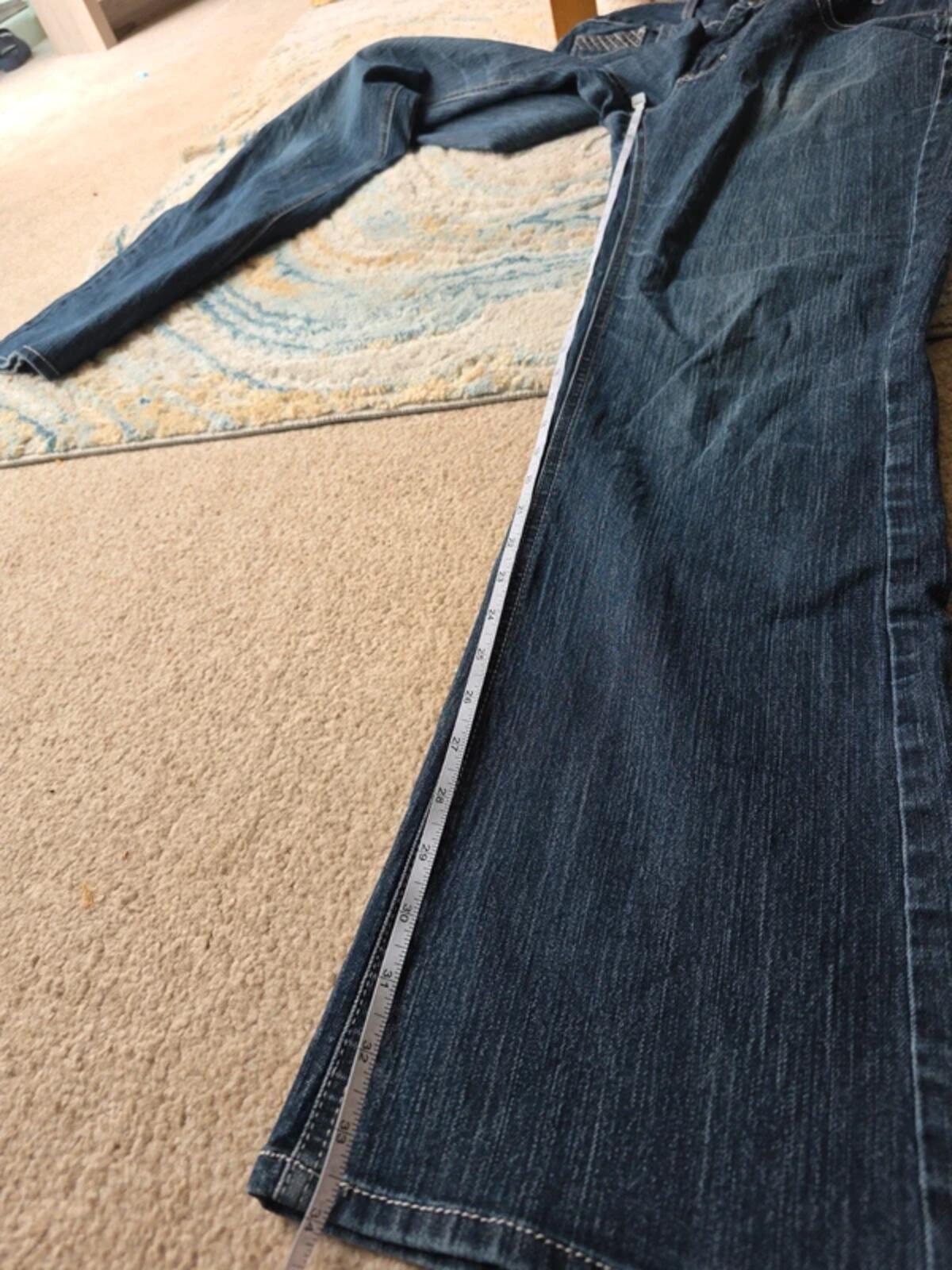 Lee Mid Rise Bootcut Vintage Y2K Jeans UK Size 12 Tall