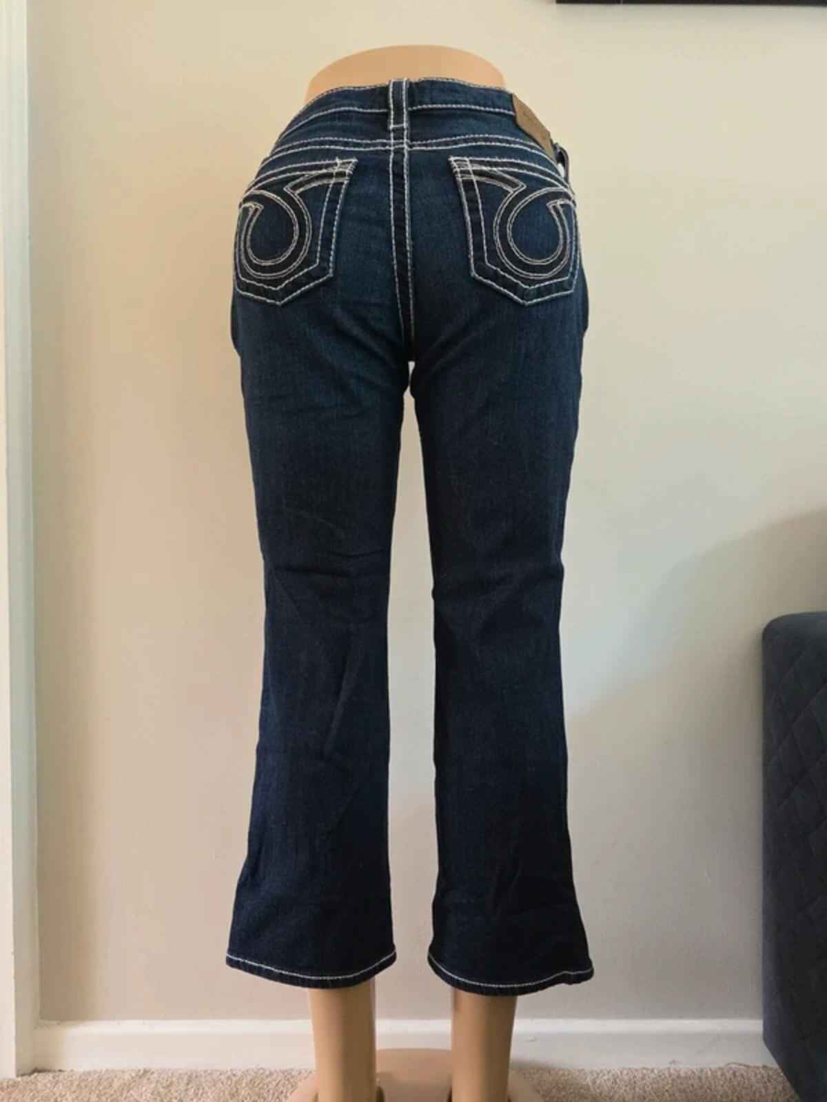 Big Star Low Rise Capri Vintage Y2K Jeans UK Size 8/10