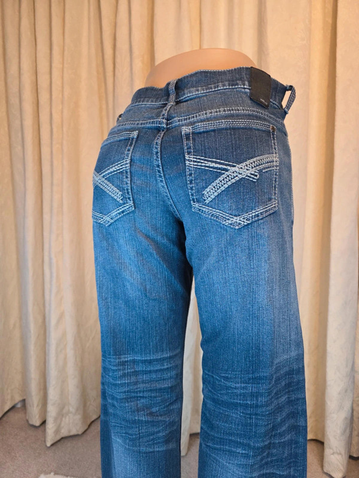 Vintage Y2K Helix Mid Rise Loose Straight Jeans UK Size 12