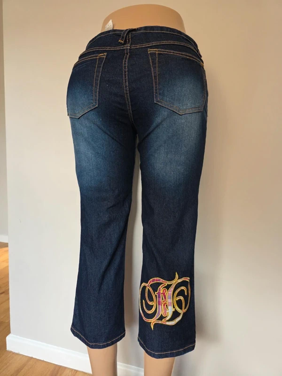 Vintage Y2K Fabulosity Mid Rise Capri Jeans UK Size 10