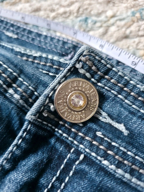 Ariya Low to Mid Rise Bootcut Vintage Y2K Jeans UK Size 12