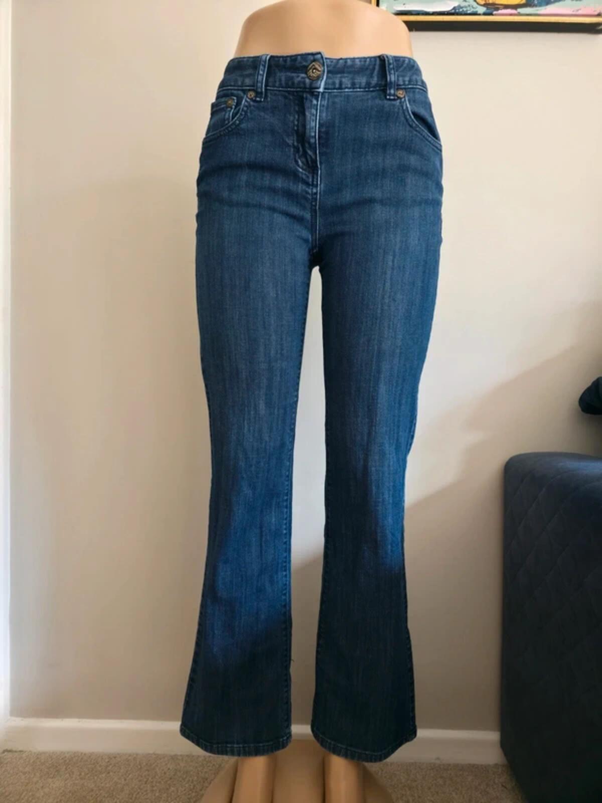 Dana Buchman Mid Rise Bootcut Vintage Y2K Jeans UK Size 8/10 Petite