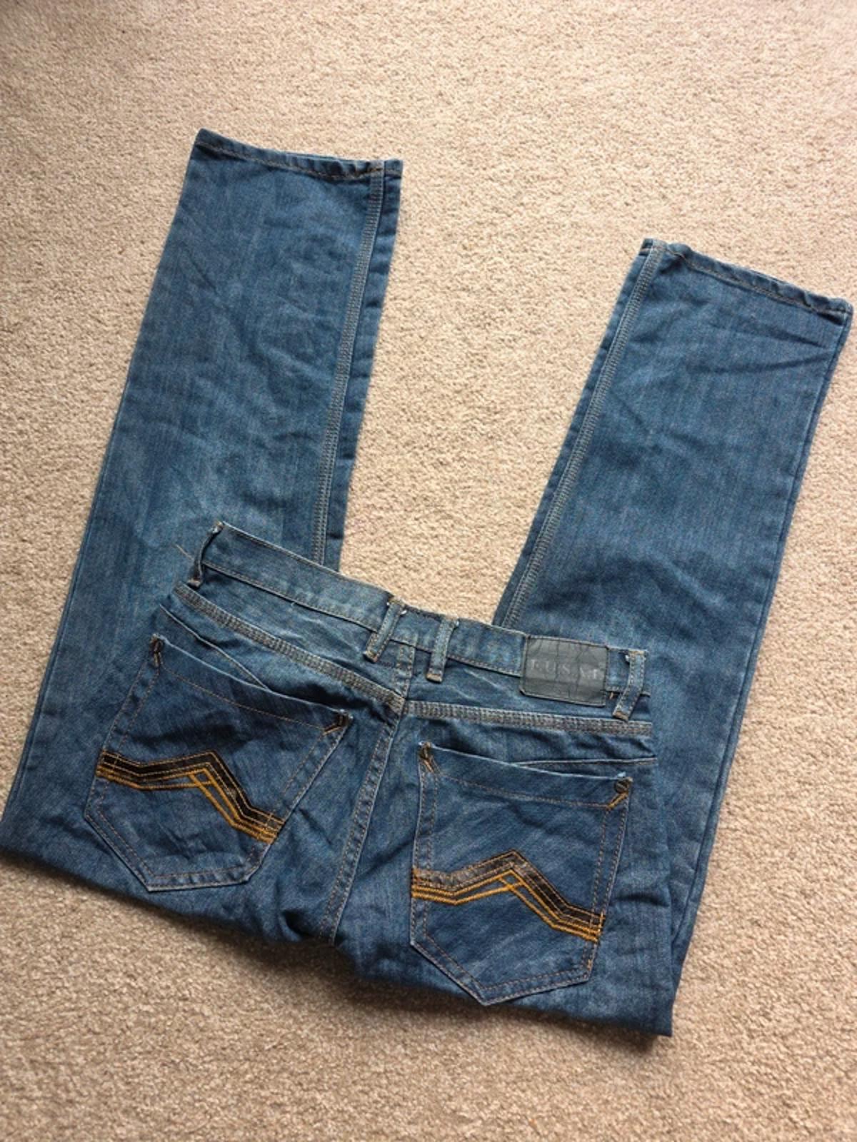 Vintage Y2K Fusai Mid Rise Slim Straight Jeans UK Size 10 Petite
