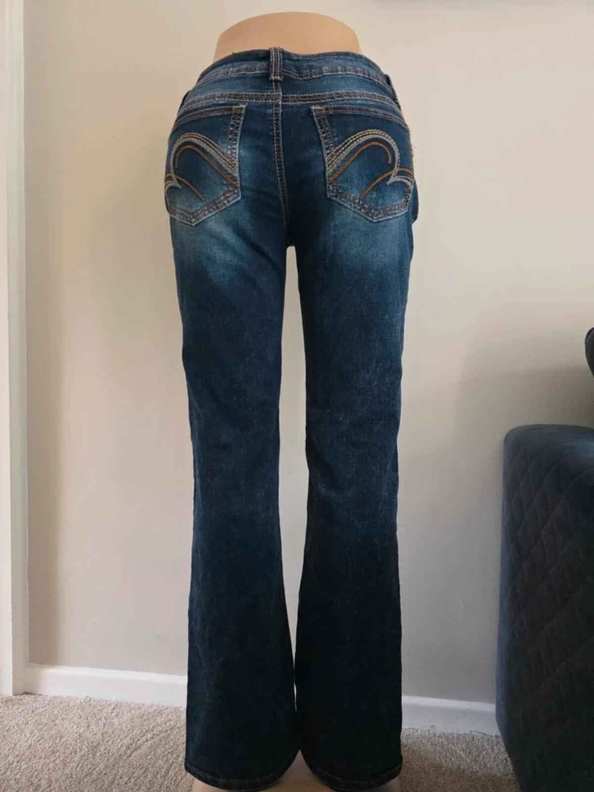Revolt Low Rise Bootcut Vintage Y2K Jeans UK Size 10/12