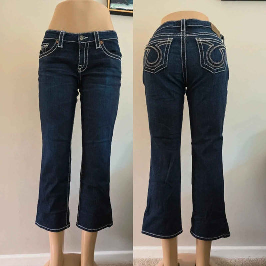 Big Star Low Rise Capri Vintage Y2K Jeans UK Size 8/10