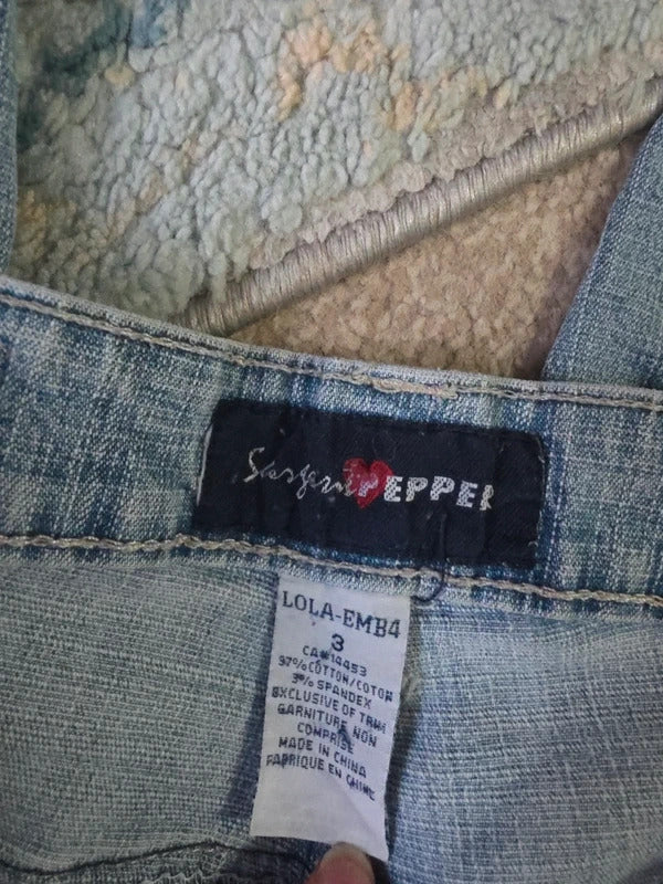 Sergent Pepper Mid Rise Flared Y2K Jeans UK Size 10