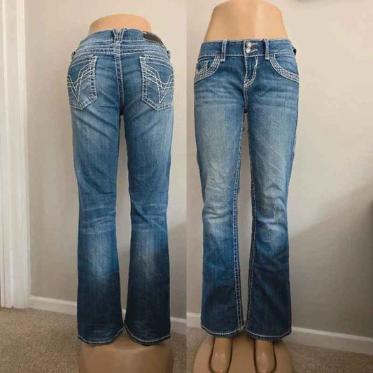 Vigoss Low Rise Bootcut Vintage Y2K Jeans UK Size 10
