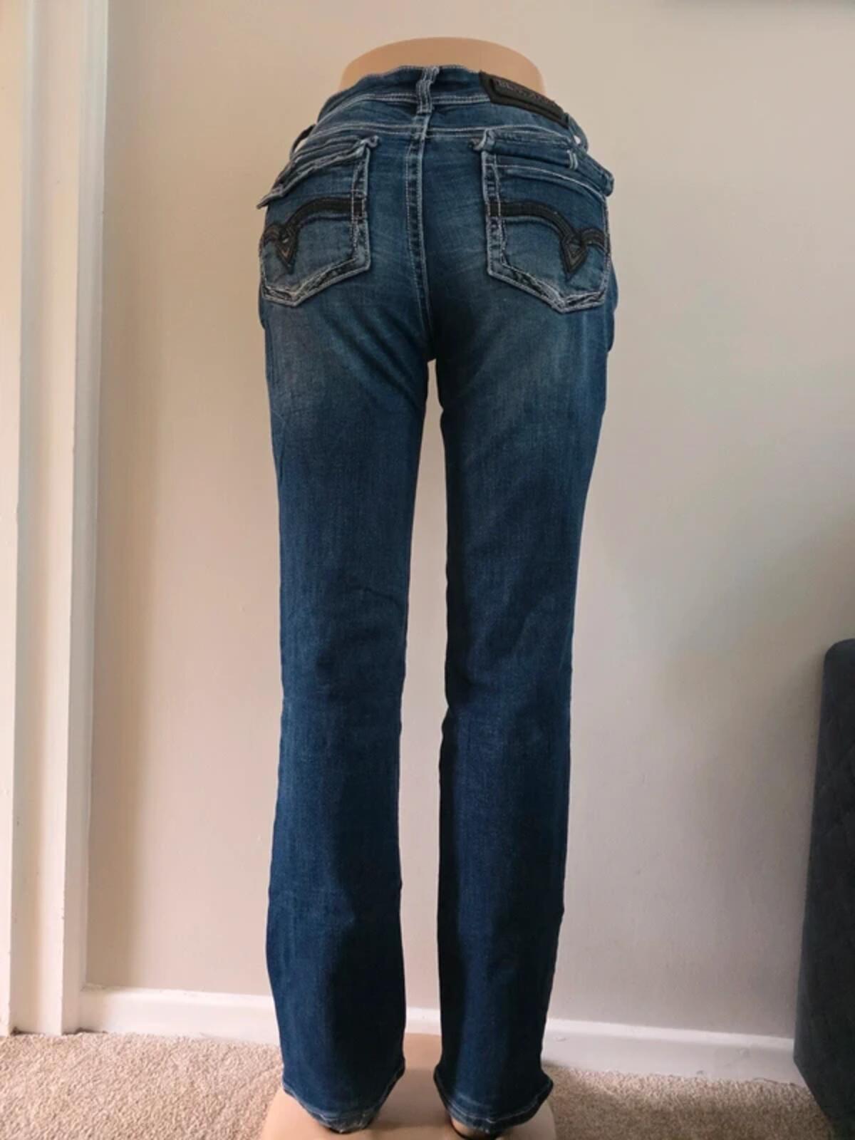 Blackarv Mid Rise Straight Vintage Y2K Jeans UK Size 10