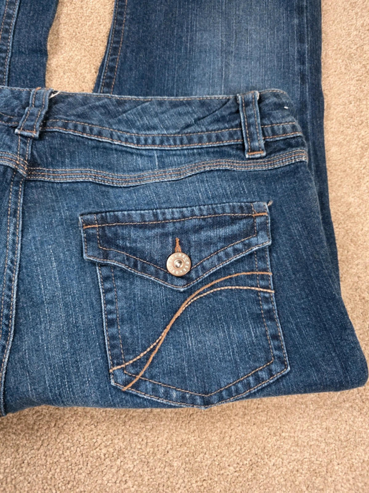 Vintage Y2K Axcess Stretch Mid Rise Bootcut Jeans UK Size 14