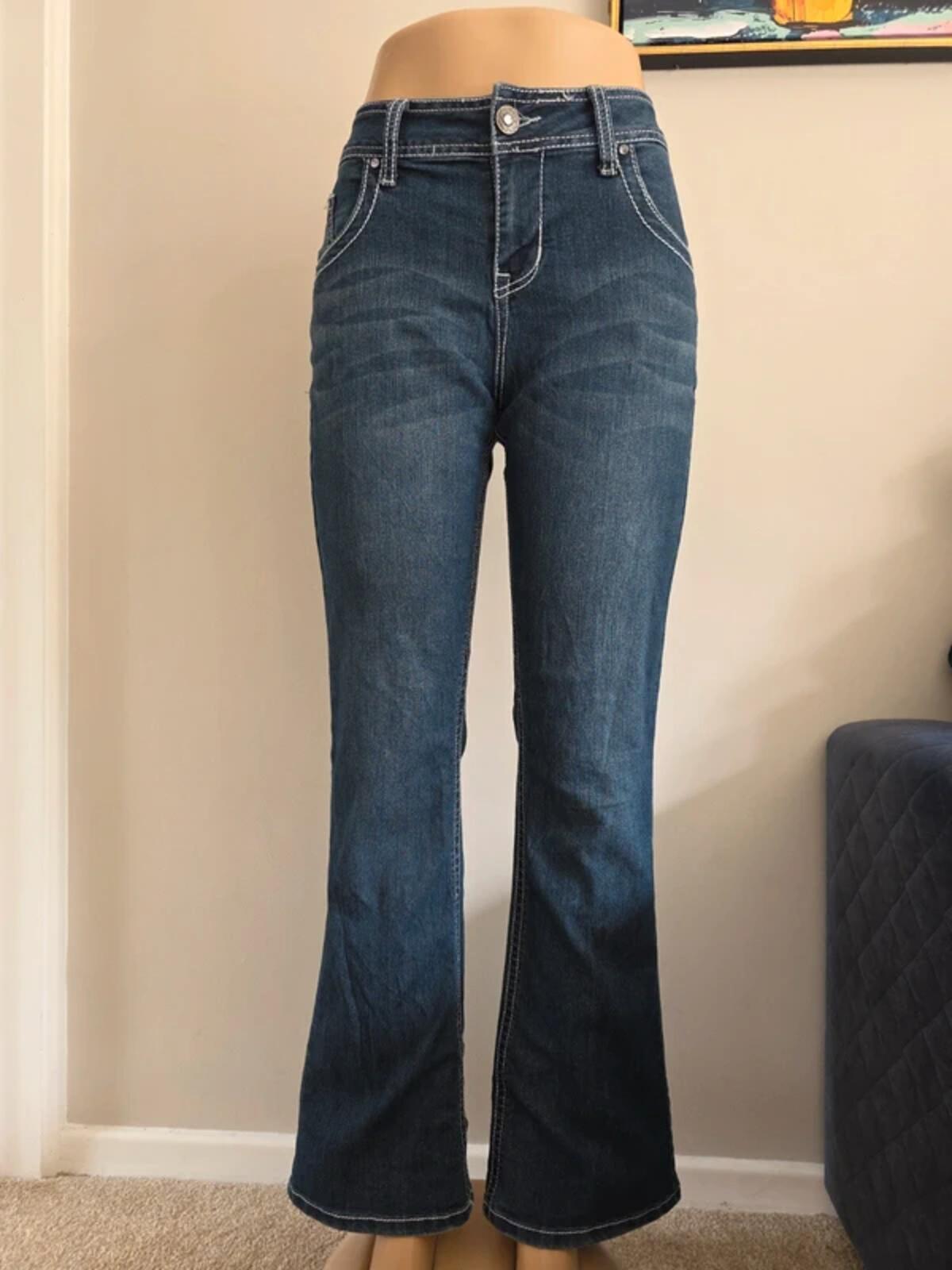 Natural Reflections Mid Rise Bootcut Vintage Y2K Jeans UK Size 12