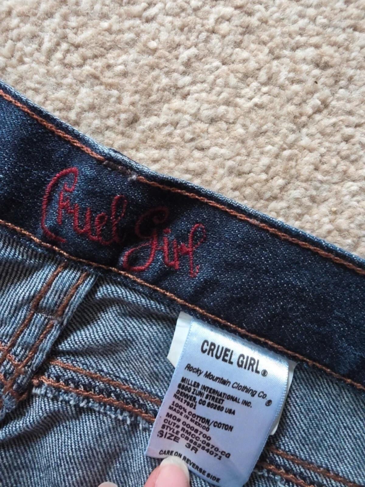 Cruel Girl Low Rise Bootcut Jeans UK Size 8