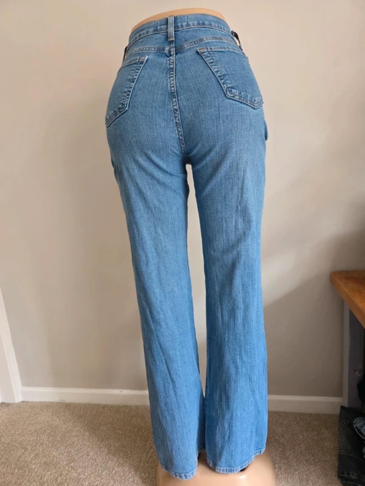 Vintage Y2K NYDJ High Rise Flared Jeans UK Size 10