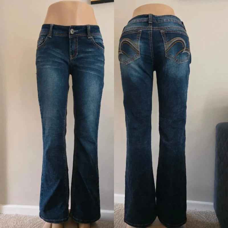 Revolt Low Rise Bootcut Vintage Y2K Jeans UK Size 10/12