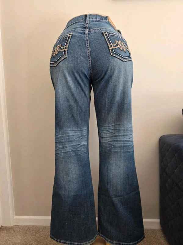 Firefly Mid Rise Flared Vintage Y2K Jeans UK Size 14