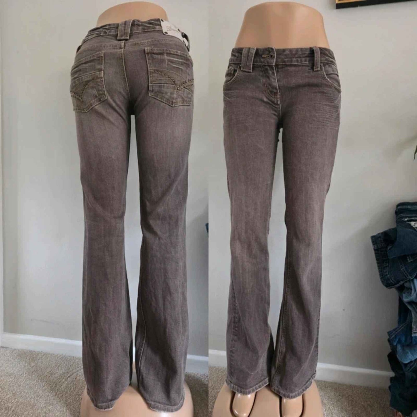 Vintage Y2K Cache Cache Low Rise Bootcut Jeans UK Size 10