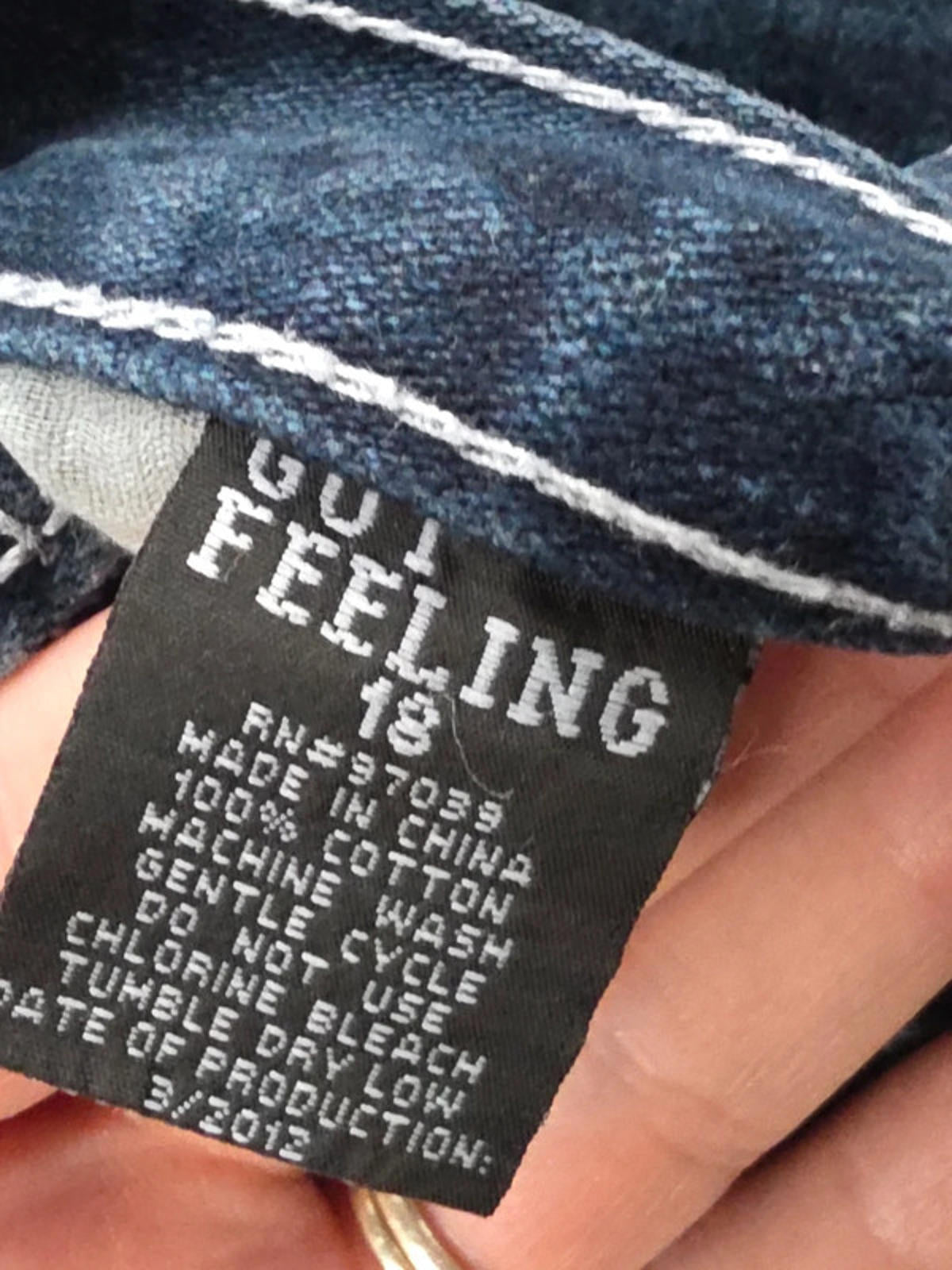 Vintage Y2K Gut Feeling Mid Rise Straight Jeans UK Size 10