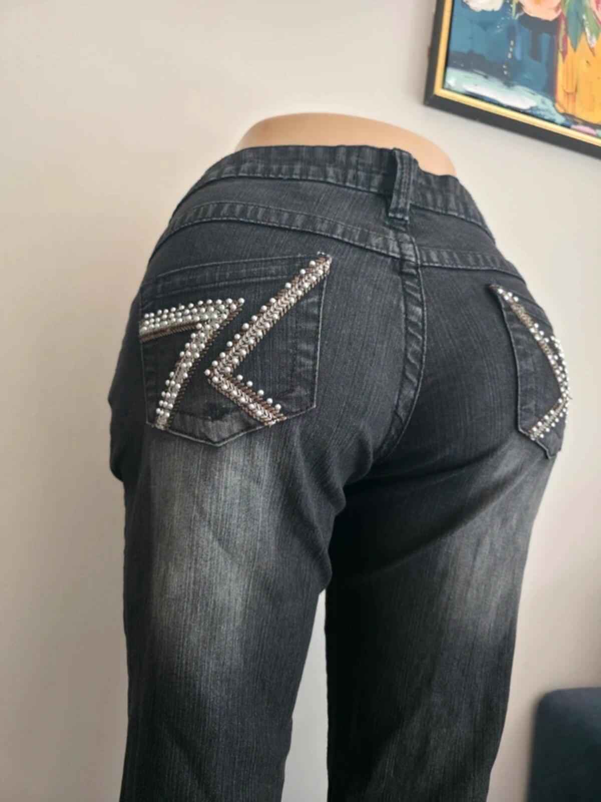 Seductions FD Low Rise Straight Vintage Y2K Jeans UK Size 12/14