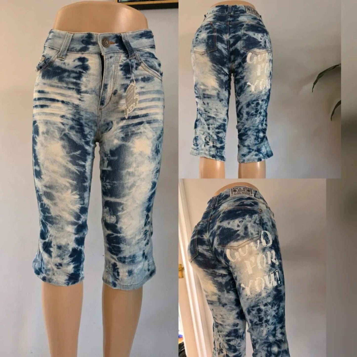Vintage Y2K Rich Mix Boy High Rise Cropped Jeans UK Size 6/8