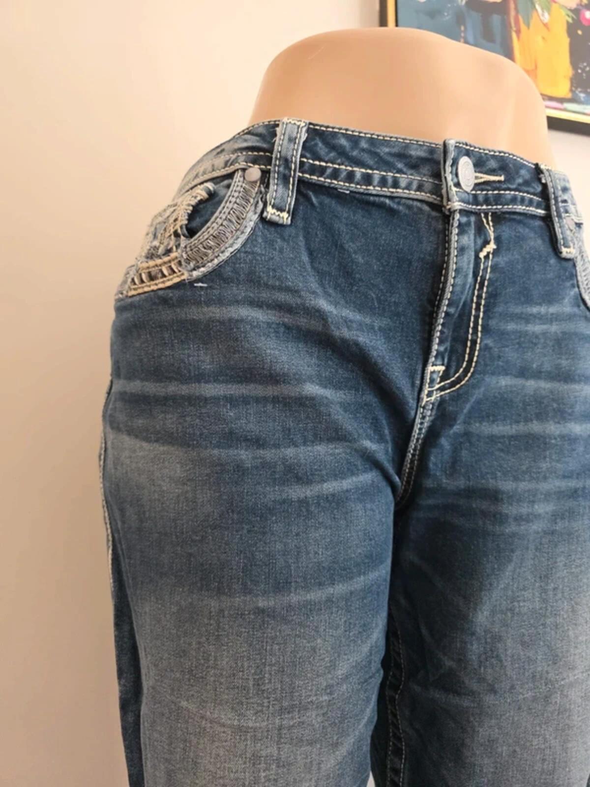 Vigoss Mid Rise Capri Skinny Jeans UK Size 18