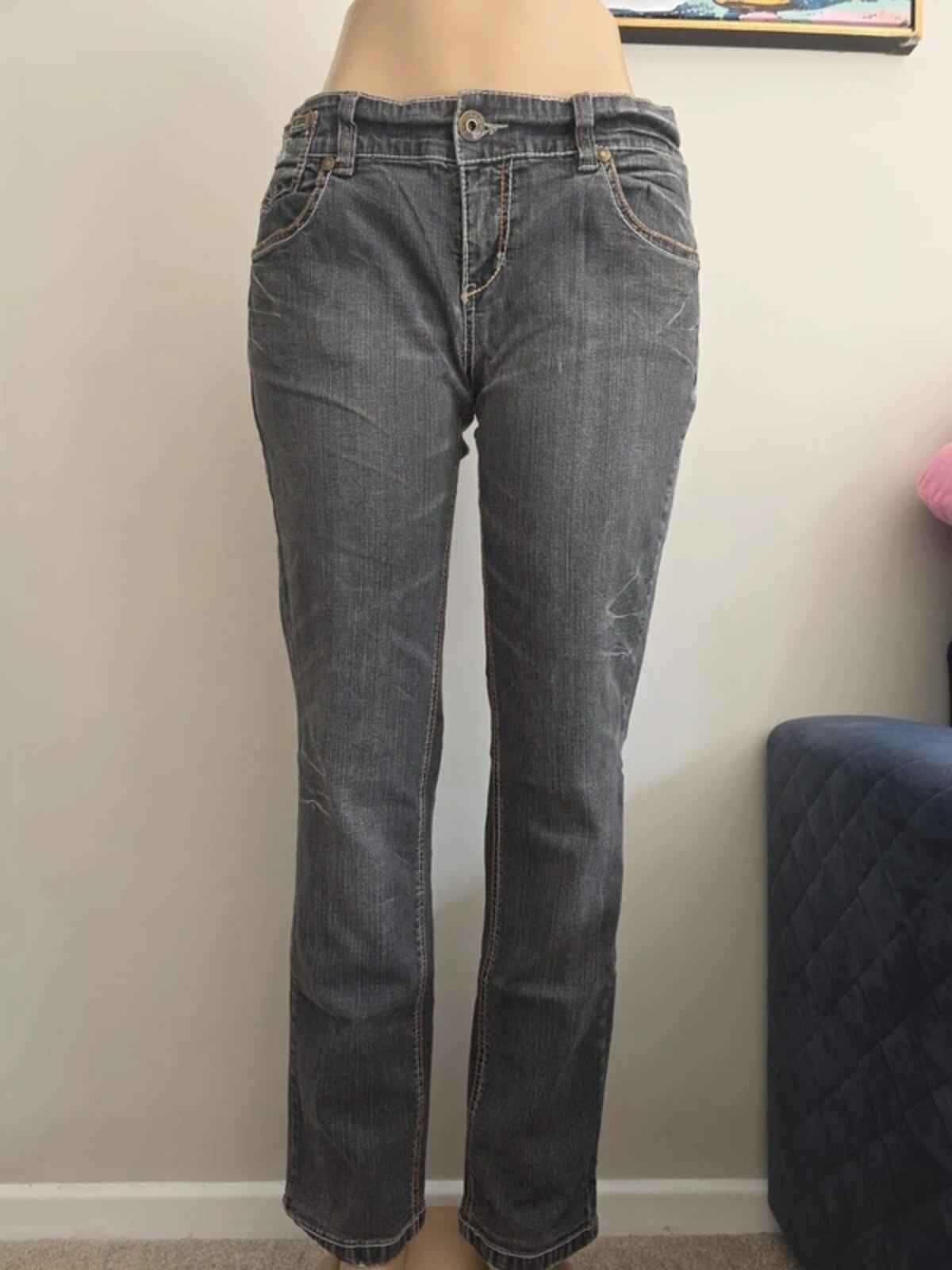 Mioko Vintage Y2K Mid Rise Slim Jeans UK Size 14