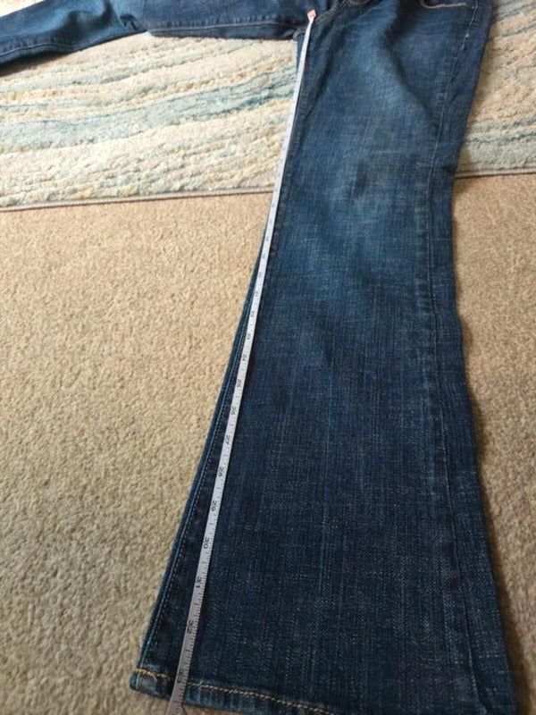 Old Navy Mid Rise Bootcut Vintage Y2K Jeans UK Size 8 Tall