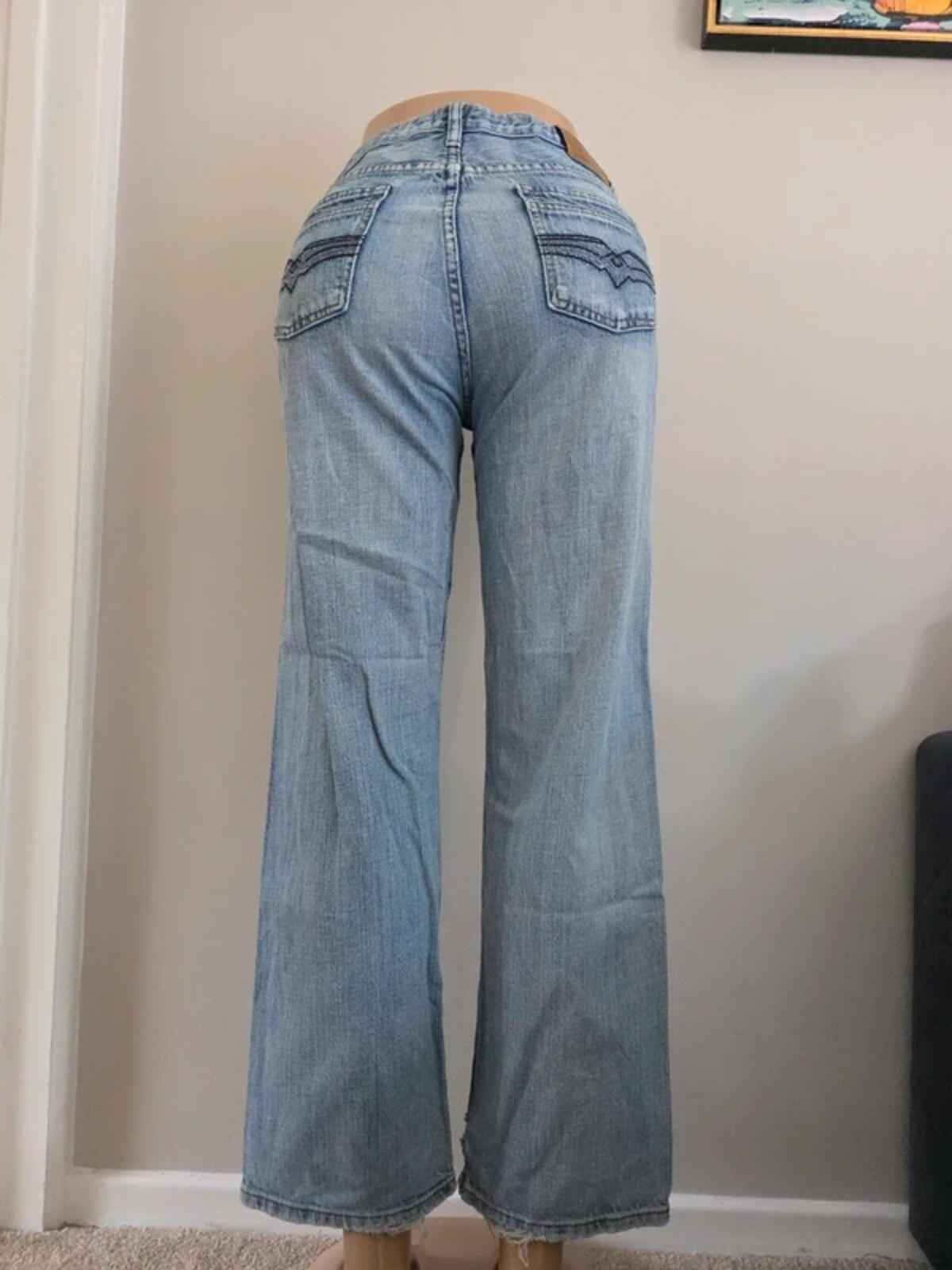 Bailey’s Pt. Vintage Y2K Mid Rise Wide Leg Bootcut Jeans UK Size 8/10 Petite