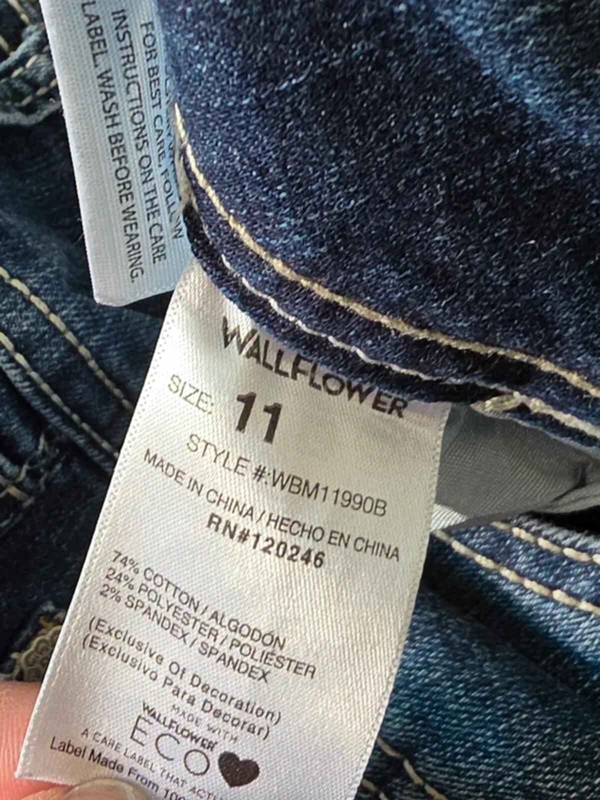 Wallflower Mid Rise Bootcut Vintage Y2K Jeans UK Size 10/12 Petite