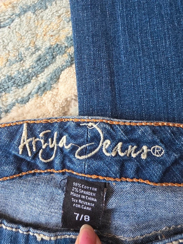 Ariya Low Rise Skinny Bootcut Vintage Y2K Jeans UK Size 8 Petite