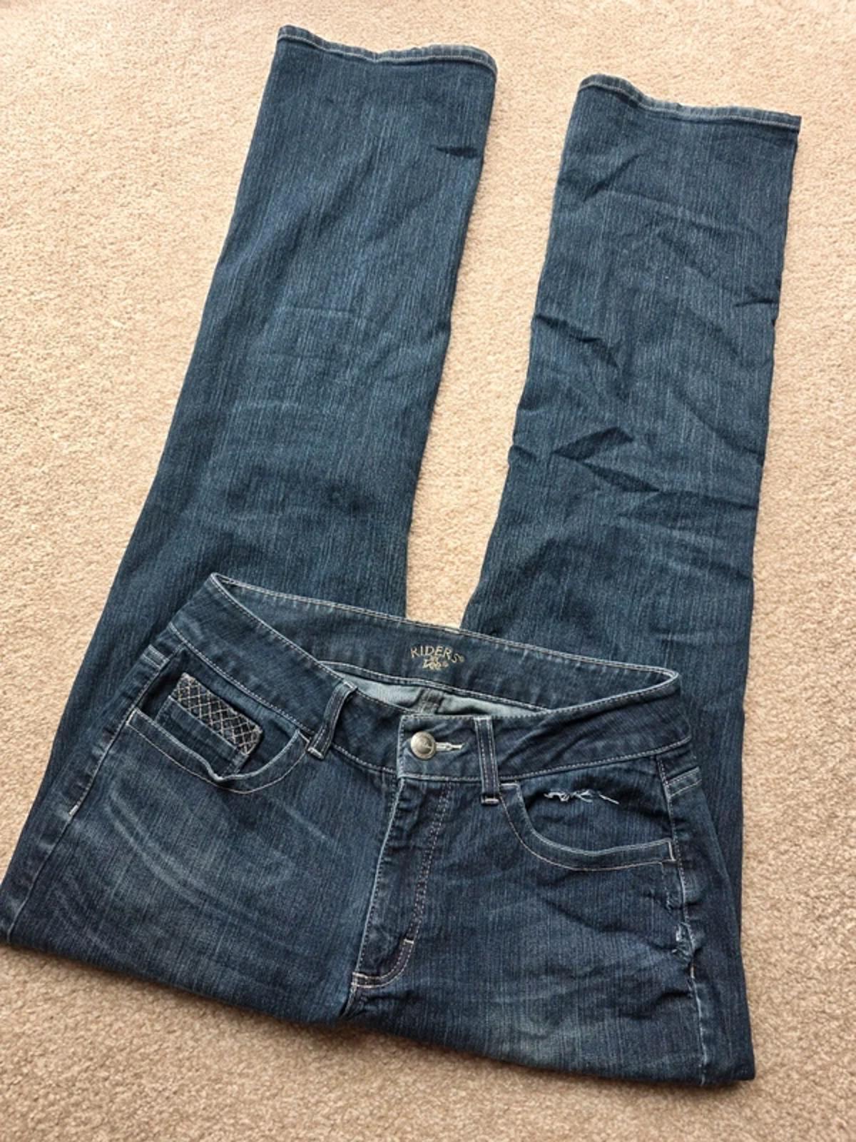 Vintage Y2K Riders by Lee Mid Rise Micro Bootcut Jeans UK Size 12