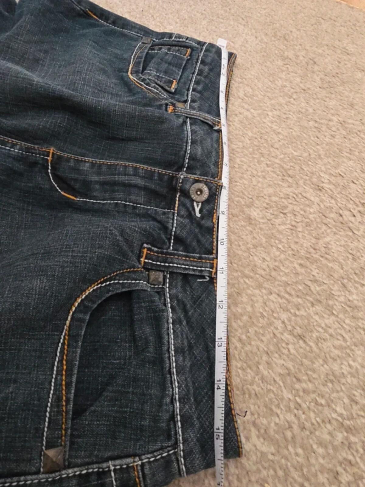 Baccini Mid Rise Wide Leg Vintage Y2K Jeans UK Size 10 Petite