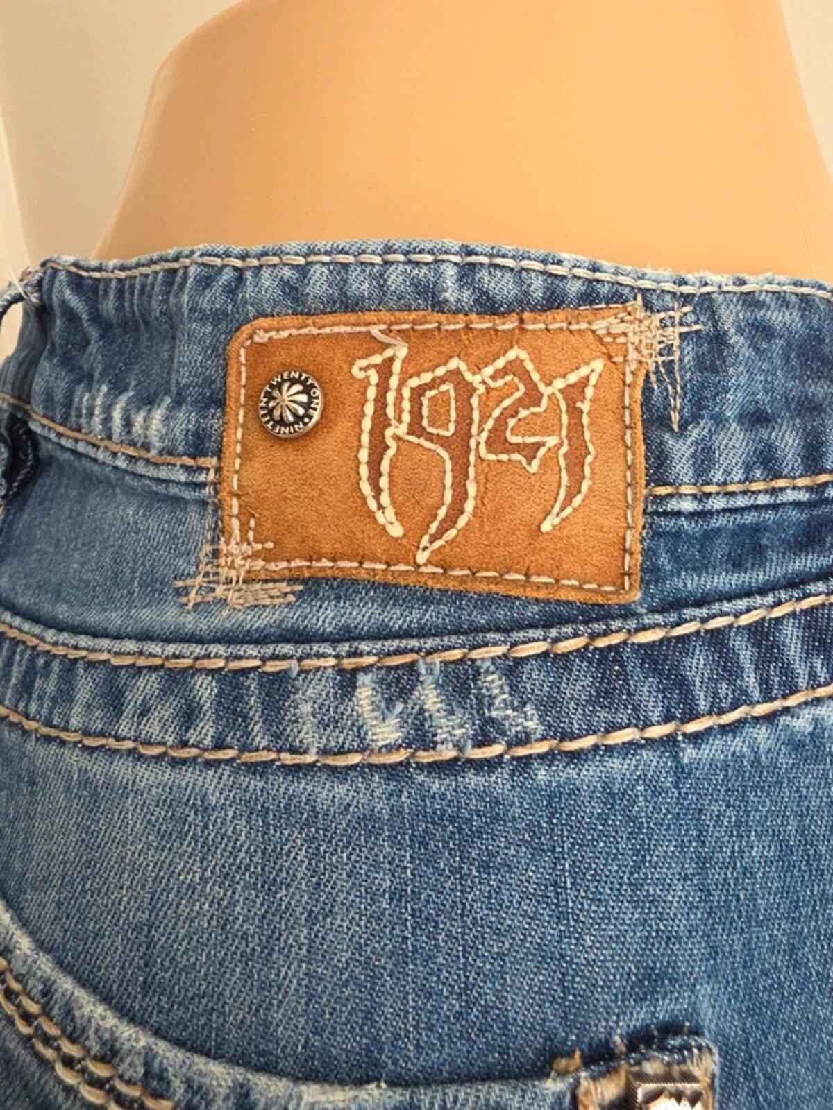 1921 Vintage Y2K Low Rise Straight Jeans UK Size 6/8 Tall