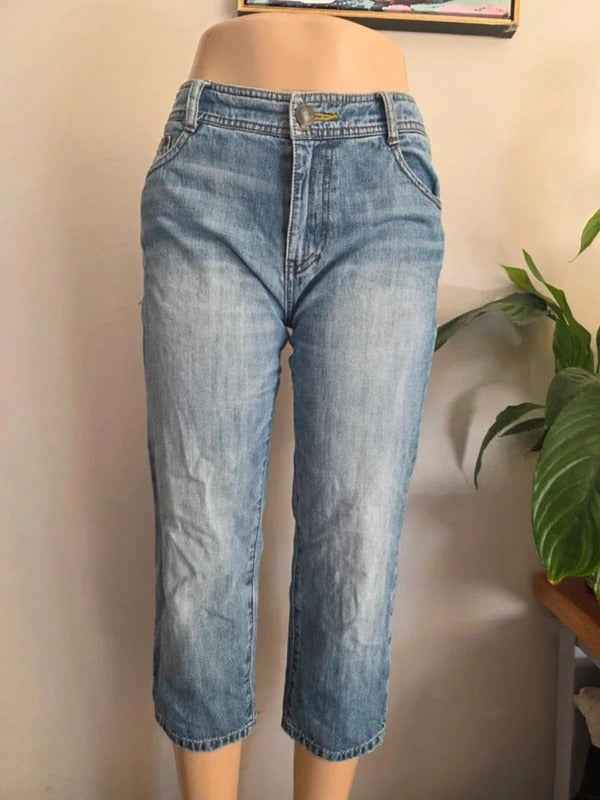 World Jeans International Mid Rise Capri Jeans UK Size 10