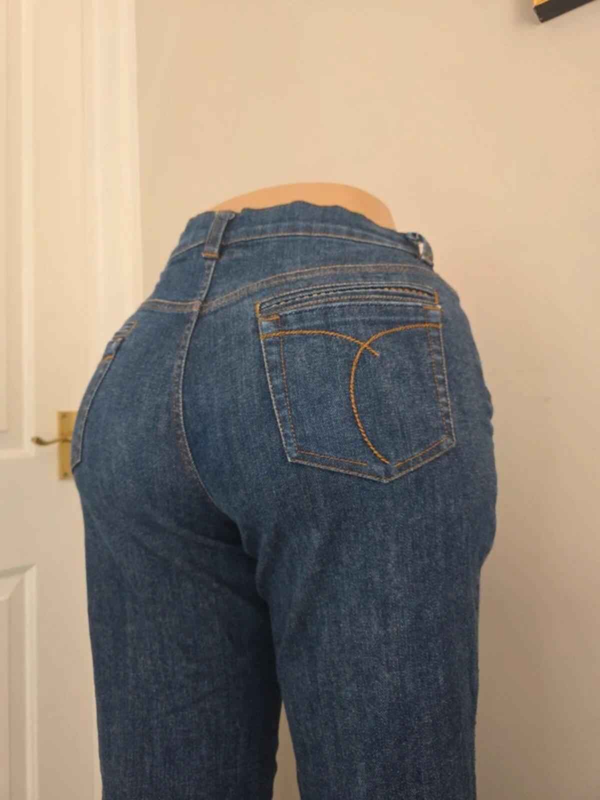 Cache Vintage Y2K Flared Jeans UK Size 12 Petite