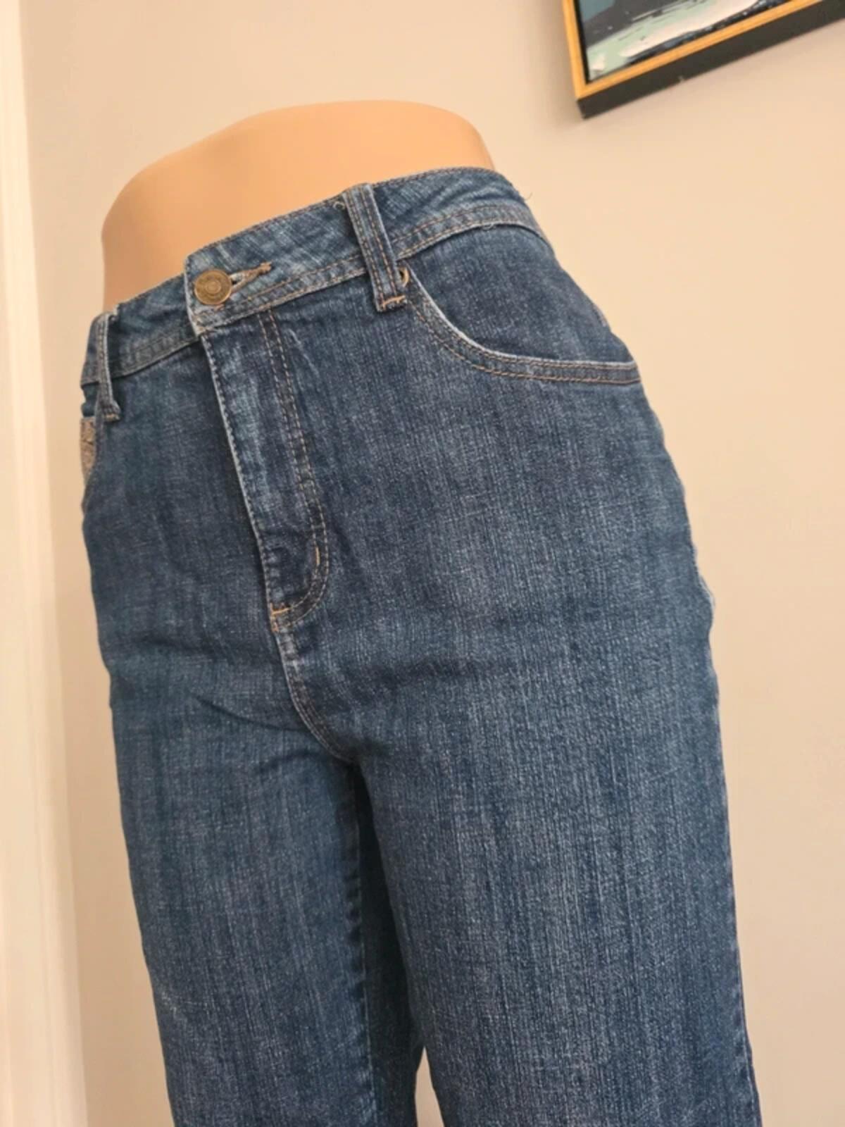 Penmans Vintage Y2K High Rise Relaxed Capri Jeans UK Size 10