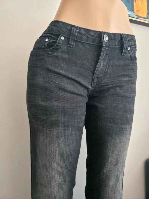 Seductions FD Low Rise Straight Vintage Y2K Jeans UK Size 12/14