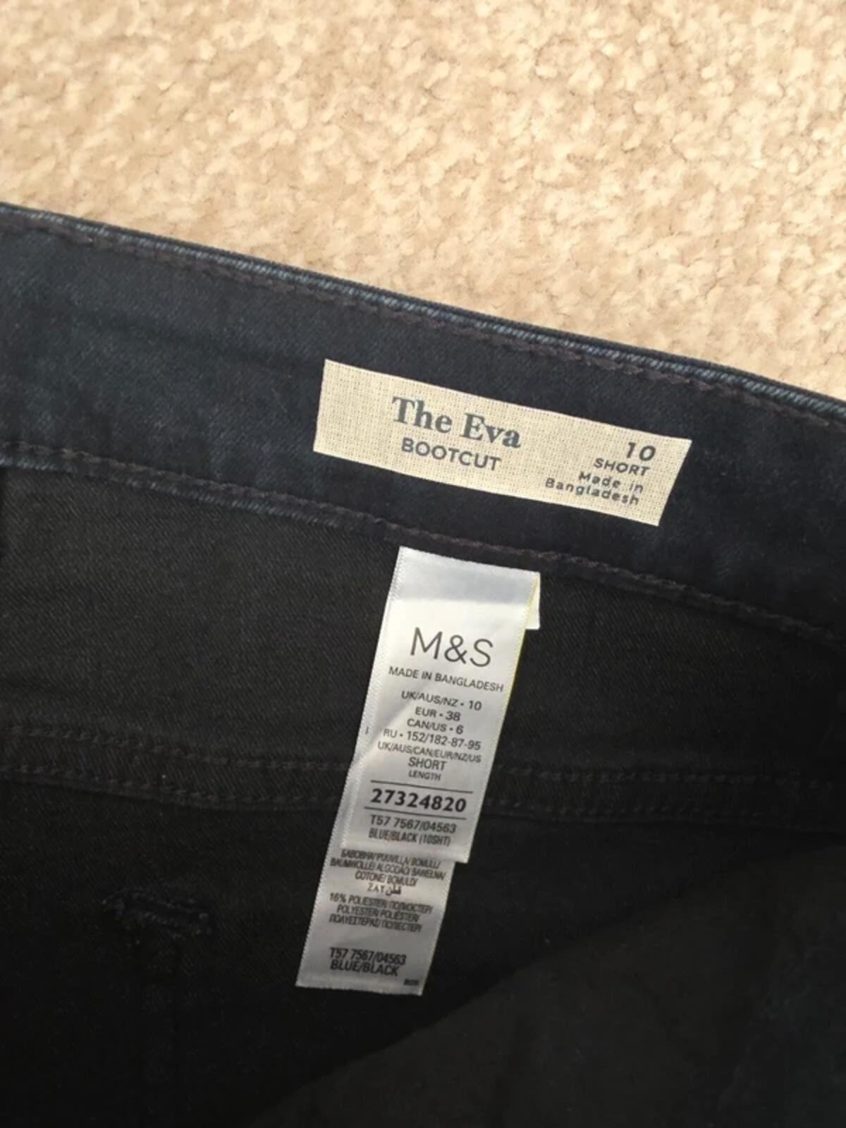 M&S Mid Rise Bootcut Vintage Y2K Jeans UK Size 8/10