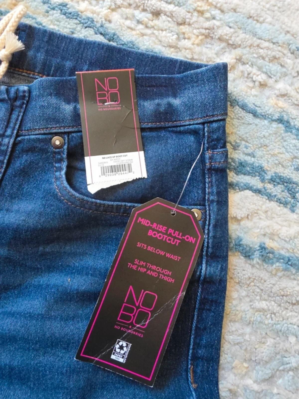No Boundaries Mid Rise Bootcut Jeans UK Size 10 BNWT