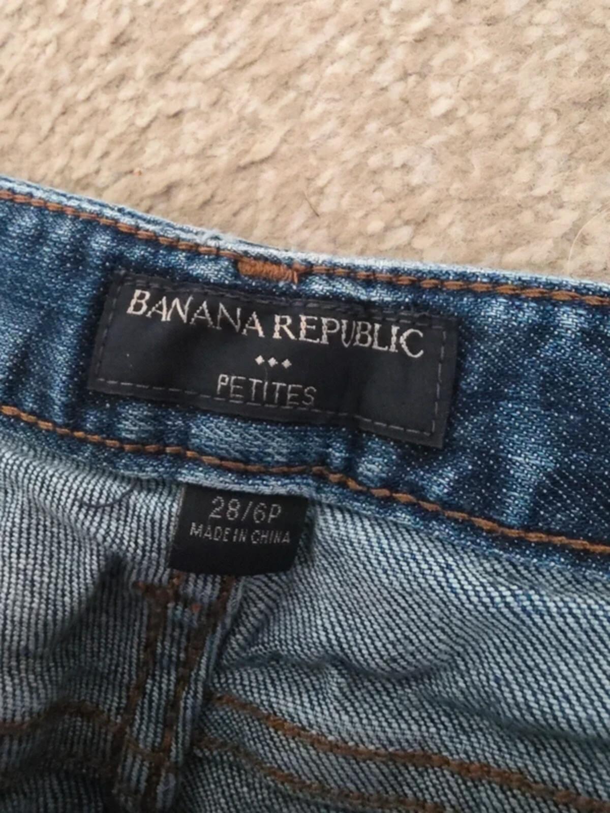Vintage Y2K Banana Republic Low Rise Bootcut Jeans UK Size 8 Petite
