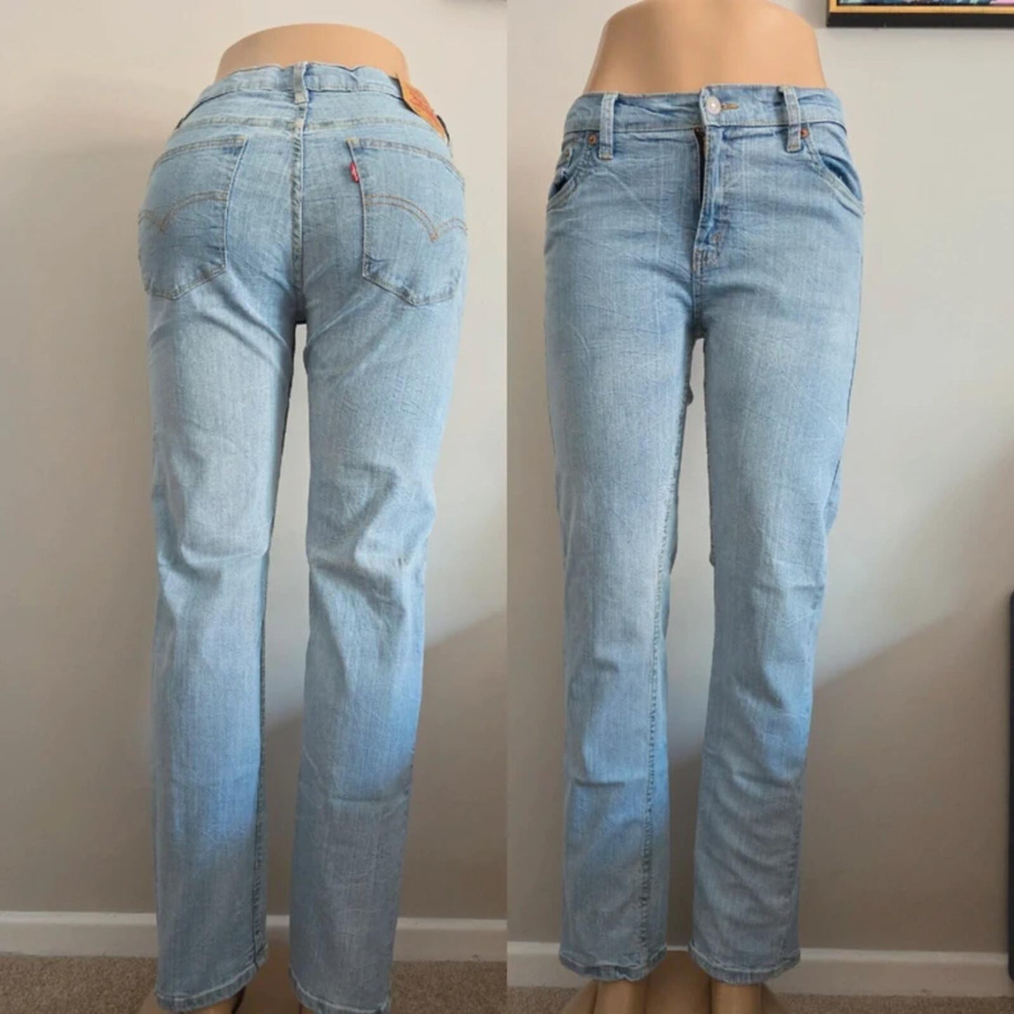 Levi's 502 Mid Rise Slim Vintage Y2K Jeans UK Size 10 Petite