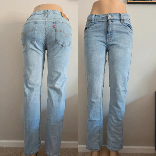 Levi's 502 Mid Rise Slim Vintage Y2K Jeans UK Size 10 Petite