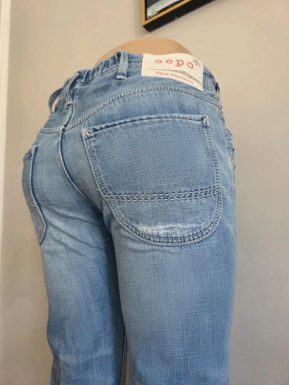Cepo Mid Rise Capri Jeans UK Size 10/12