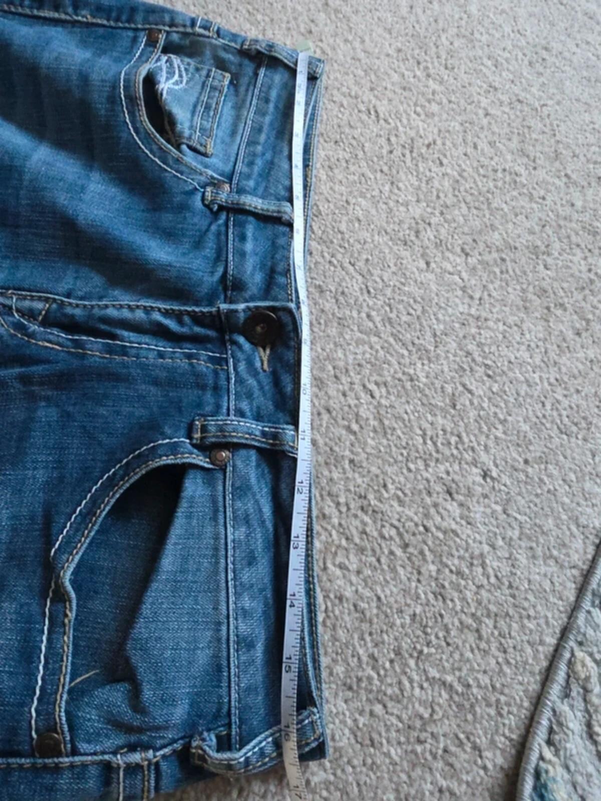 Cowgirl Tuff Mid Rise Relaxed Bootcut Jeans UK Size 10 Tall