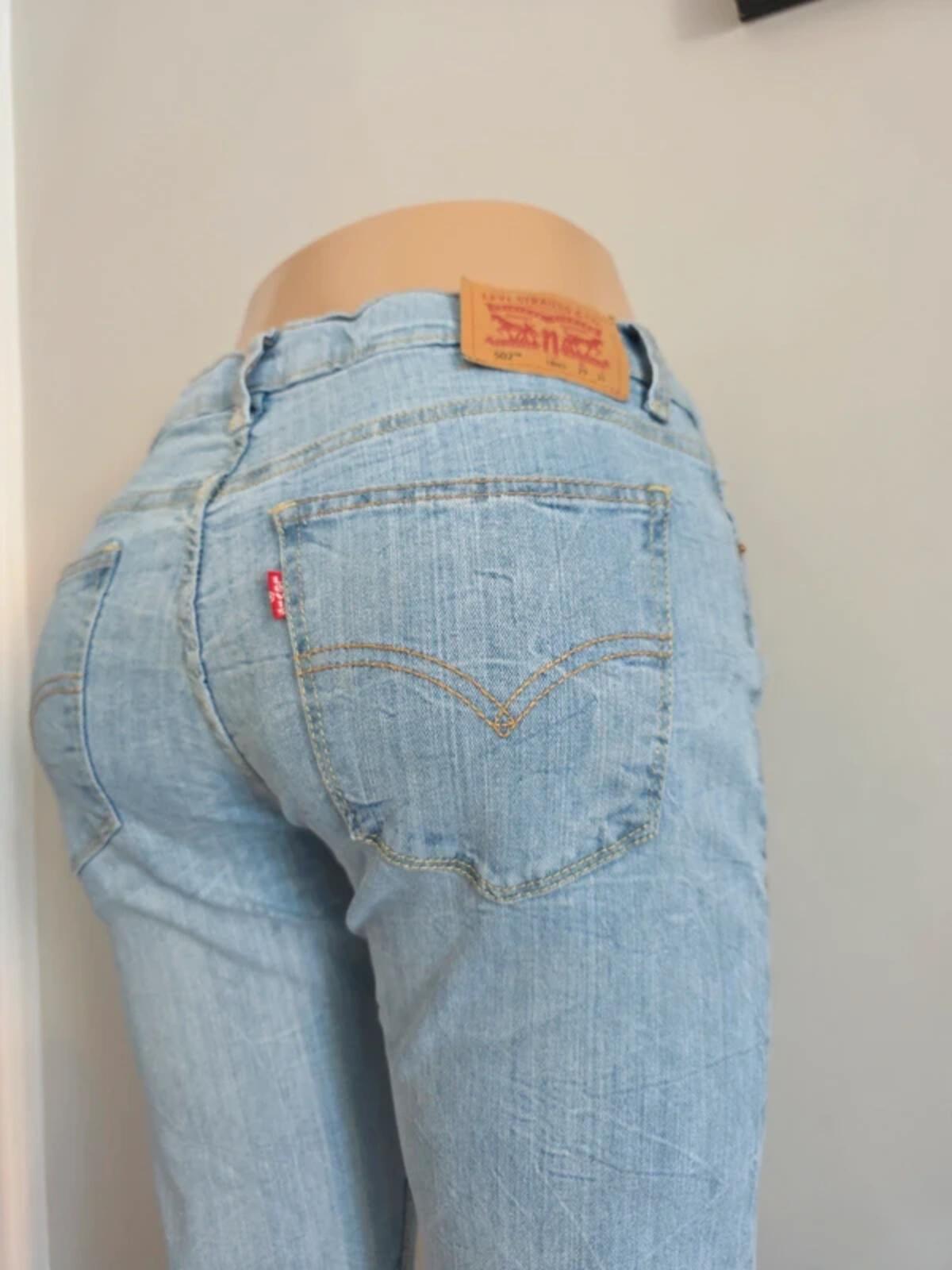 Levi's 502 Mid Rise Slim Vintage Y2K Jeans UK Size 10 Petite